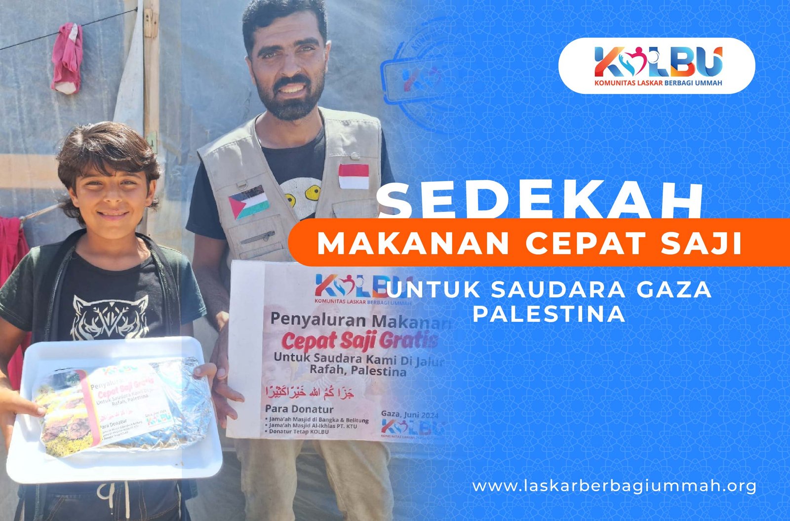 Sedekah Makanan Cepat Saji untuk palestina